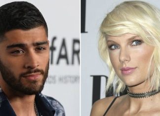 Zayn Malik and Taylor Swift getting feisty whilst filming music video