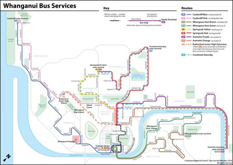 Whanganui bus route map has been given a facelift!