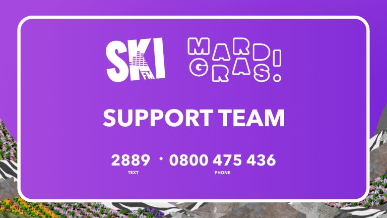Your 24-hour Mardi Gras Support Team – Text 2889 or call 0800 475 436