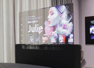 The future is here: New transparent BEDROOM TV!!