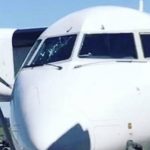 Cracked plane screen