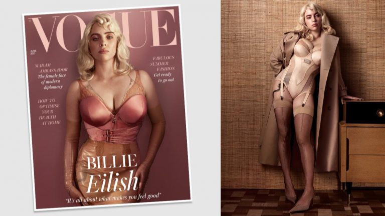 Billie Eilish breaks Instagram record for second time with British Vogue cover