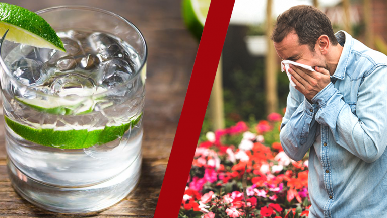 Apparently a cheeky G&T can curb your hayfever!